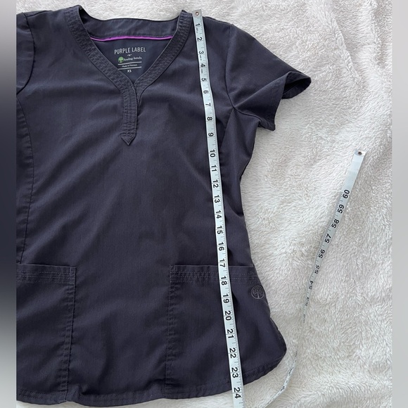 EUC Purple Label by Healing Hands Fitted Scrub Top - Picture 6 of 6